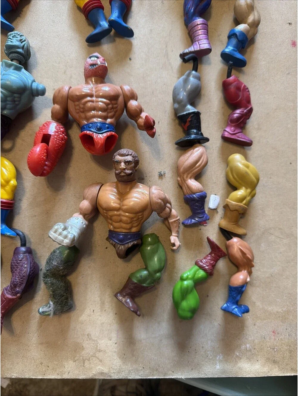 Vintage Masters of the Universe MOTU 80’s Figures Parts Massive Legs Lot